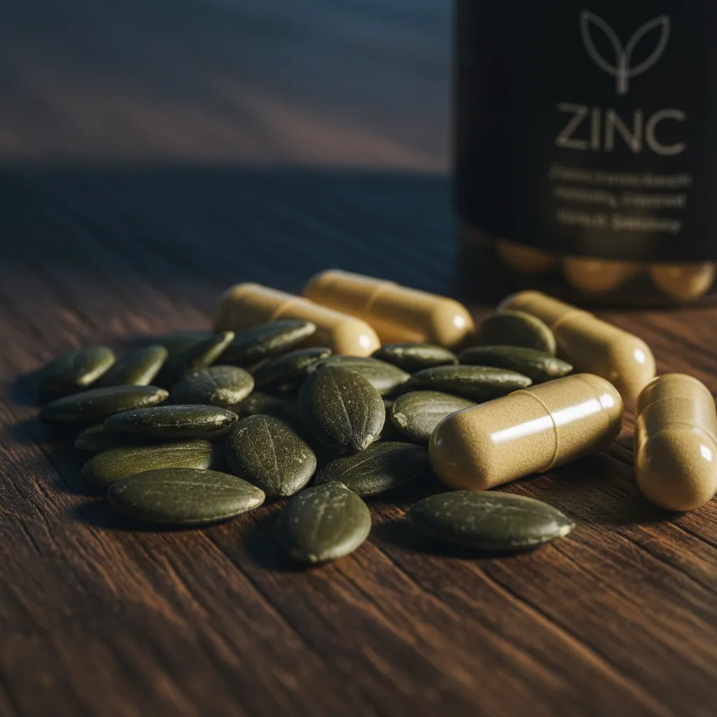 Pompoenzaad extract supplement mannen 50 plus - macro opname